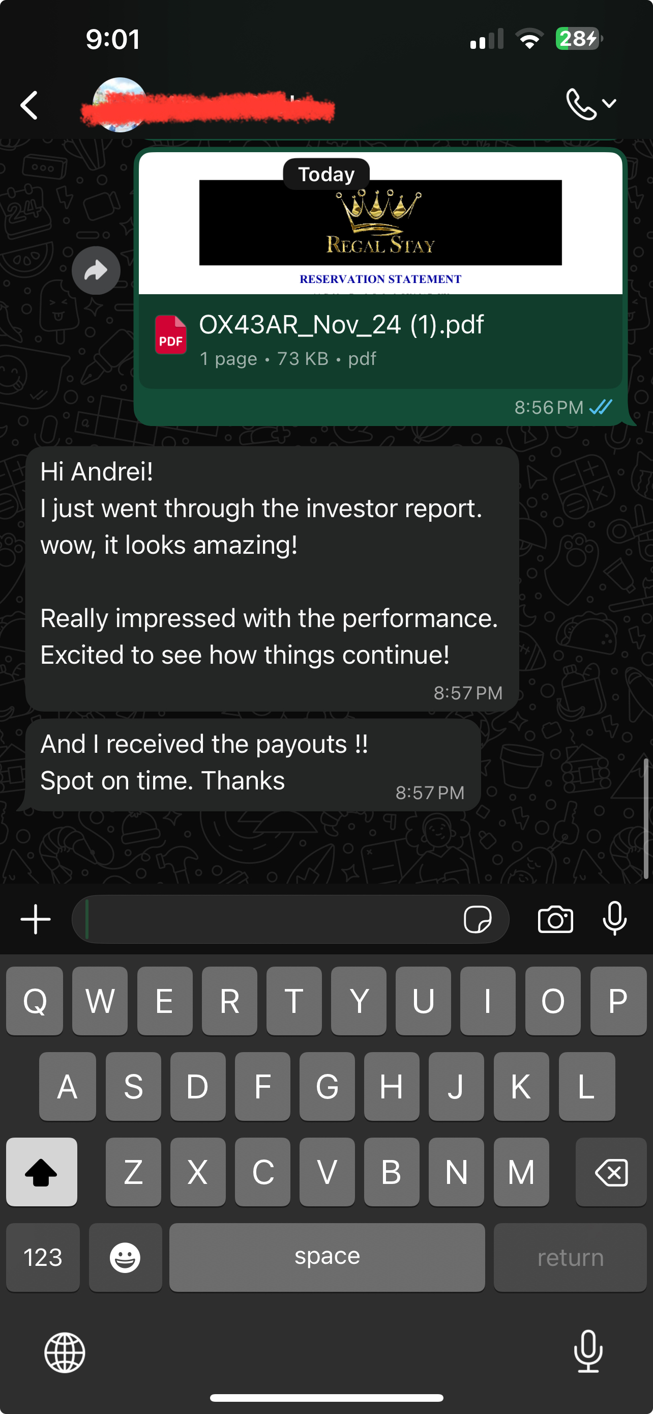 Client review screenshot 1